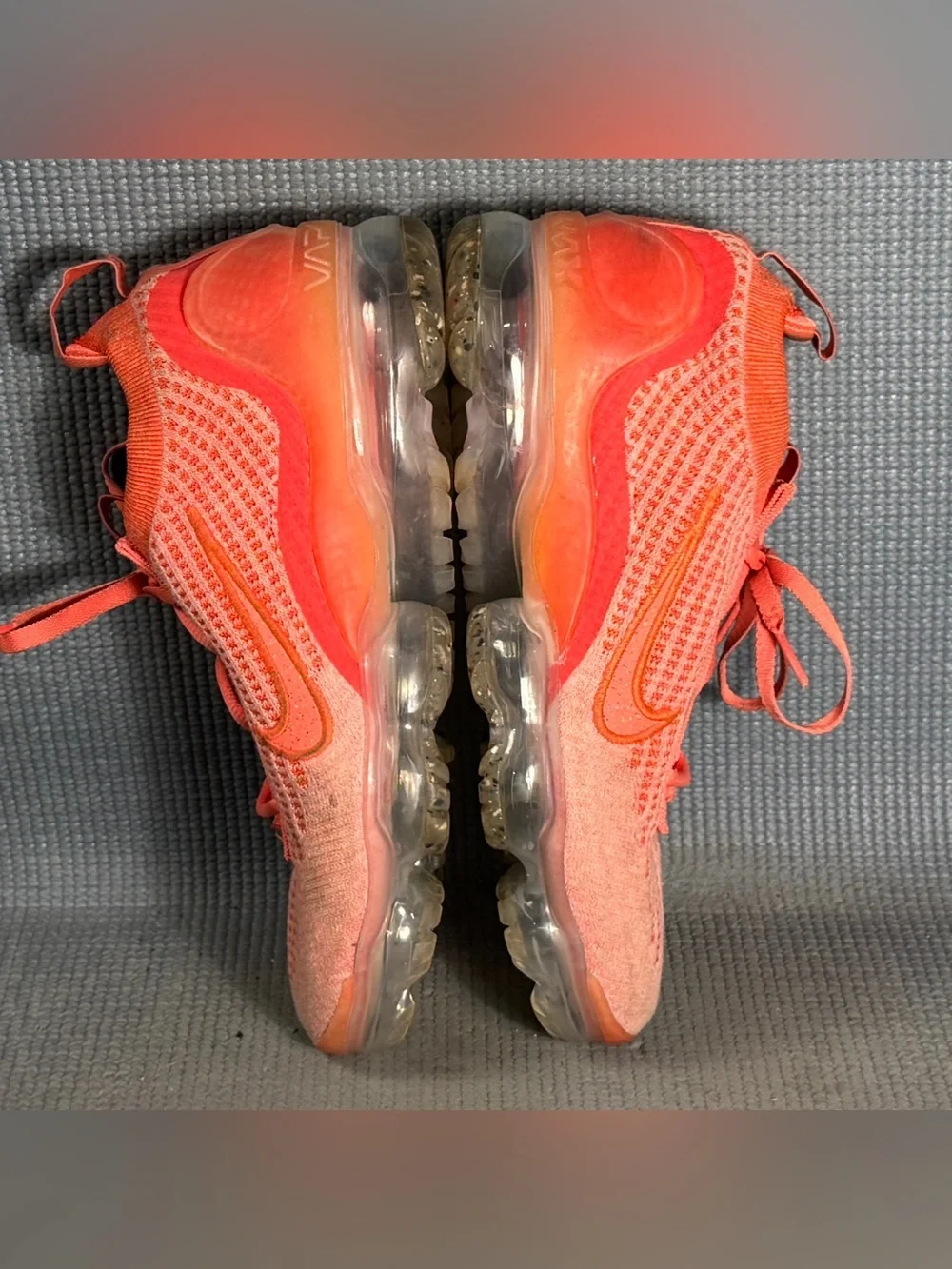 Nike Air VaporMax 2021 Flyknit in 'Magic Ember' Shoes DC4112-800 Women’s Sz 8.5 - Picture 7 of 11